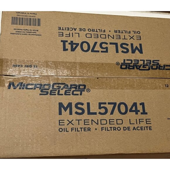 1 case of 12 Microgard Select MSL57041 Extended Life Oil Filter New in box - Picture 1 of 3